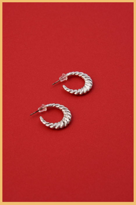 Heliophilia Silver Pendientes de Plata con Circón